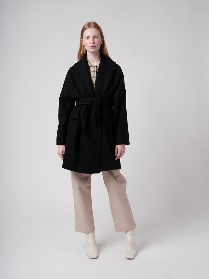 Ifeelnut Leuven Coat Black – Ifeelnut