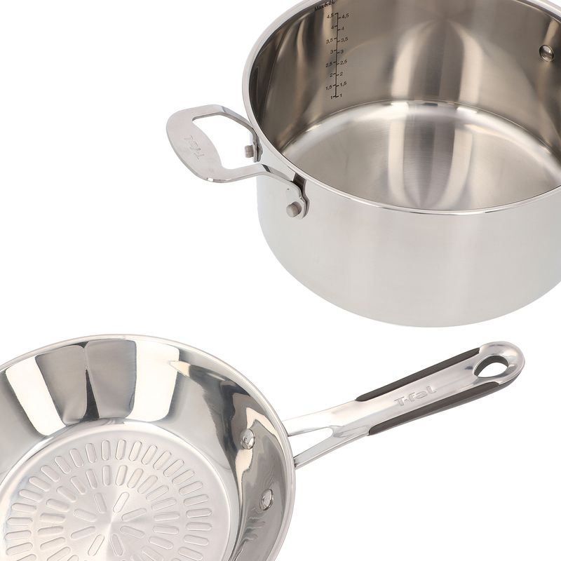 Imusa Batería De Cocina 12Piezas Tefal Expert Pro Acero Inoxidable