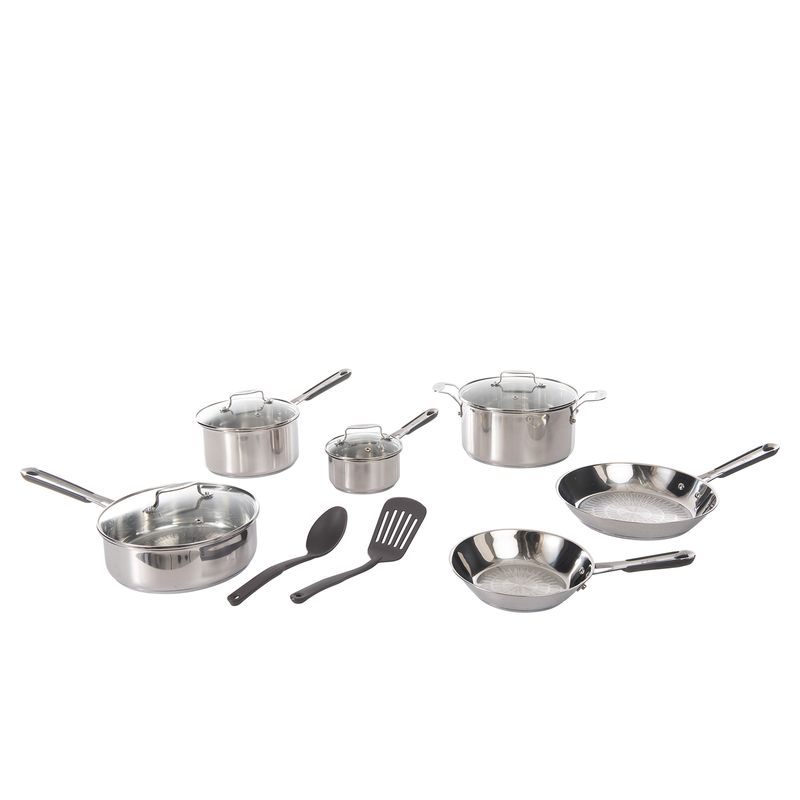 Imusa Batería de cocina 12Piezas Tefal Expert Pro Acero Inoxidable