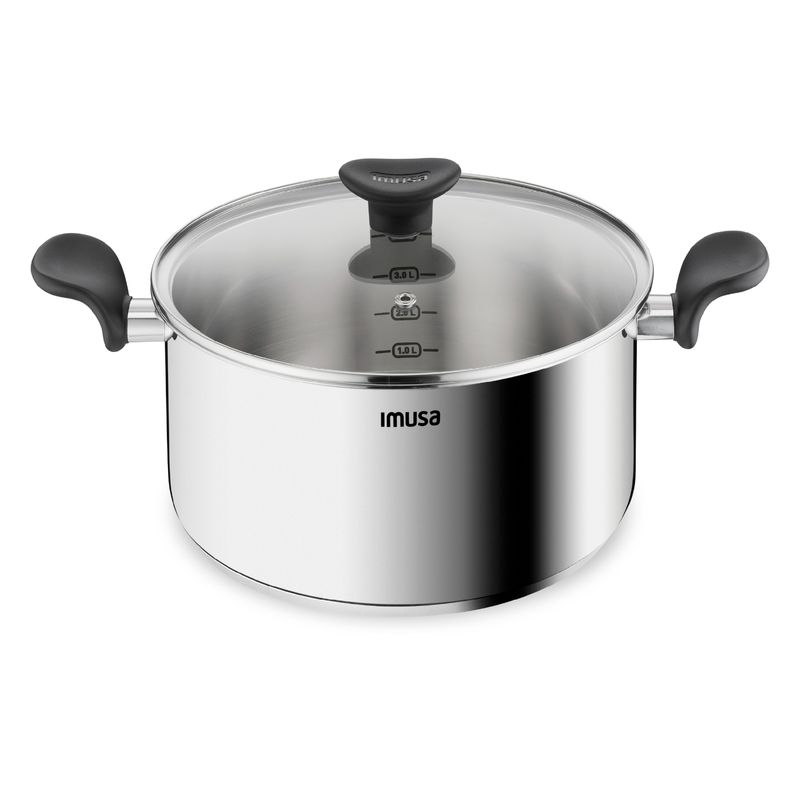 Imusa Batería De Cocina IMUSA 6 Piezas Primary Acero Inoxidable