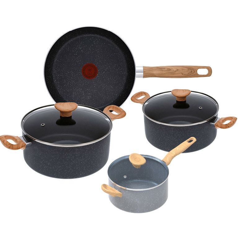 Imusa Batería De Cocina IMUSA Natural Stone De 7 Piezas