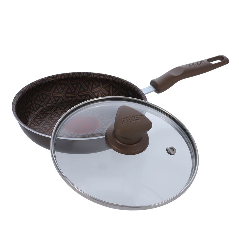 Imusa Cacerola IMUSA 16cm Talent Master Deluxe Tapa De Vidrio (color Del Mango únicamente De Referencia: Puede Ser Negro O Chocolate)