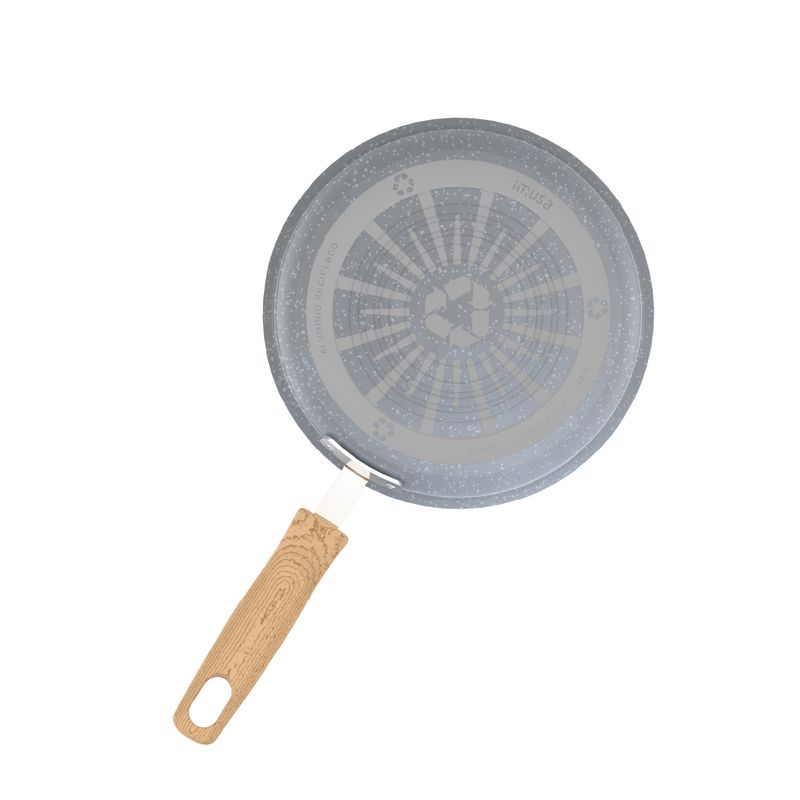 Imusa Cacerola IMUSA Natural Stone De 16cm Con Tapa De Vidrio