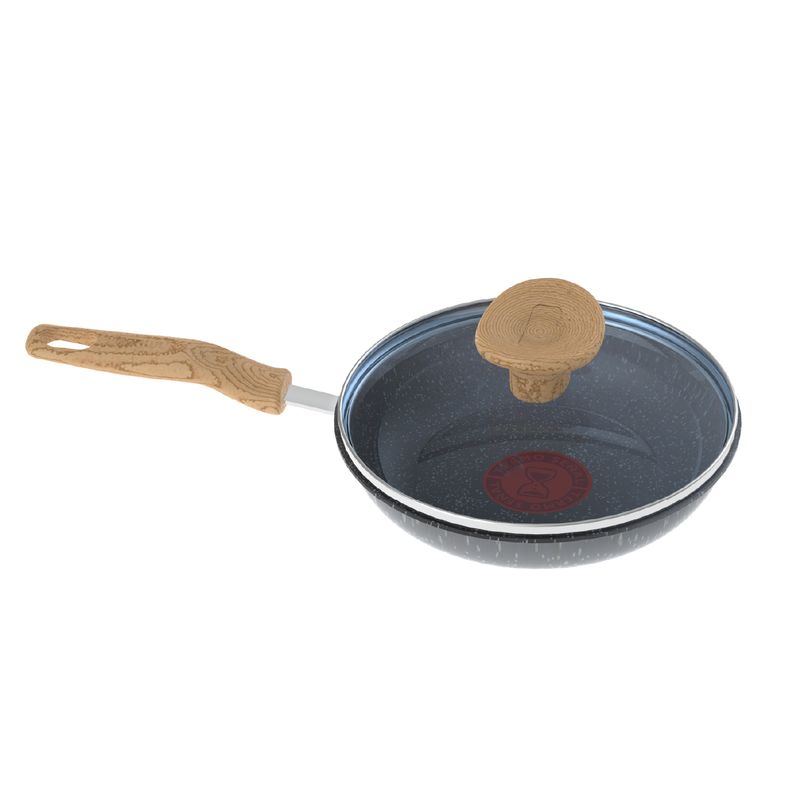 Imusa Cacerola IMUSA Natural Stone De 16cm Con Tapa De Vidrio