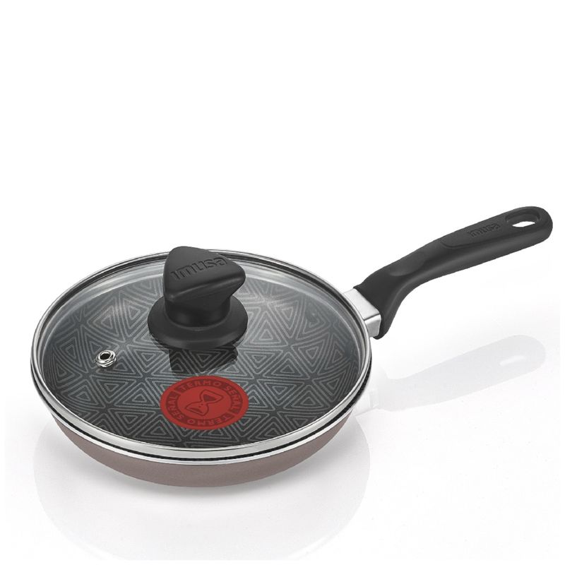 Imusa Cacerola IMUSA Talent con tapa de vidrio 16 cm