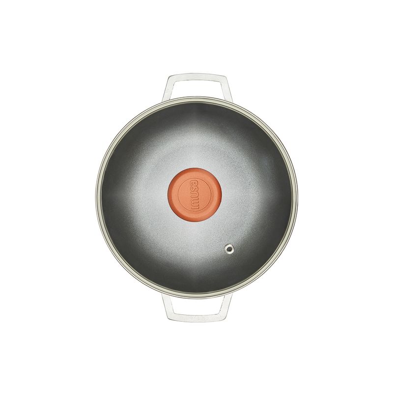 Imusa Caldero IMUSA 90 Años 20cm Aluminio Fundido Tapa De Vidrio