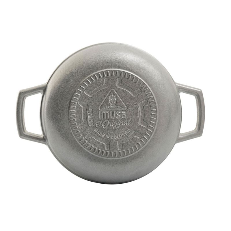 Imusa Caldero IMUSA Natural Original 24 Cm Con Tapa De Vidrio