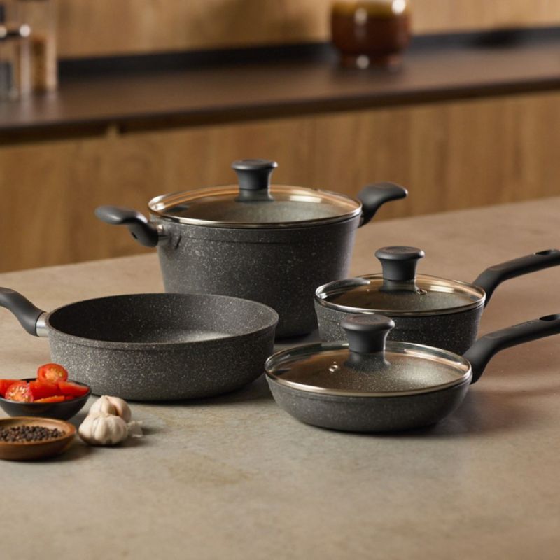 Imusa Combo Batería 7 Piezas + Olla A Presión 3l Smart