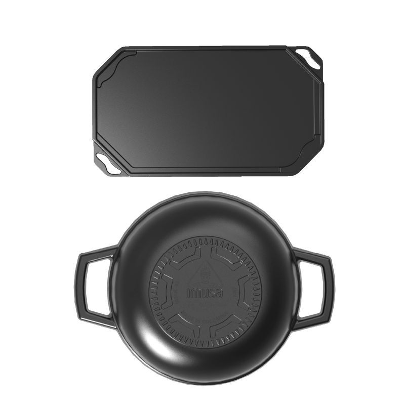 Imusa Combo Caldero IMUSA DELICIA De 14cm + Double Burner Antiadherente