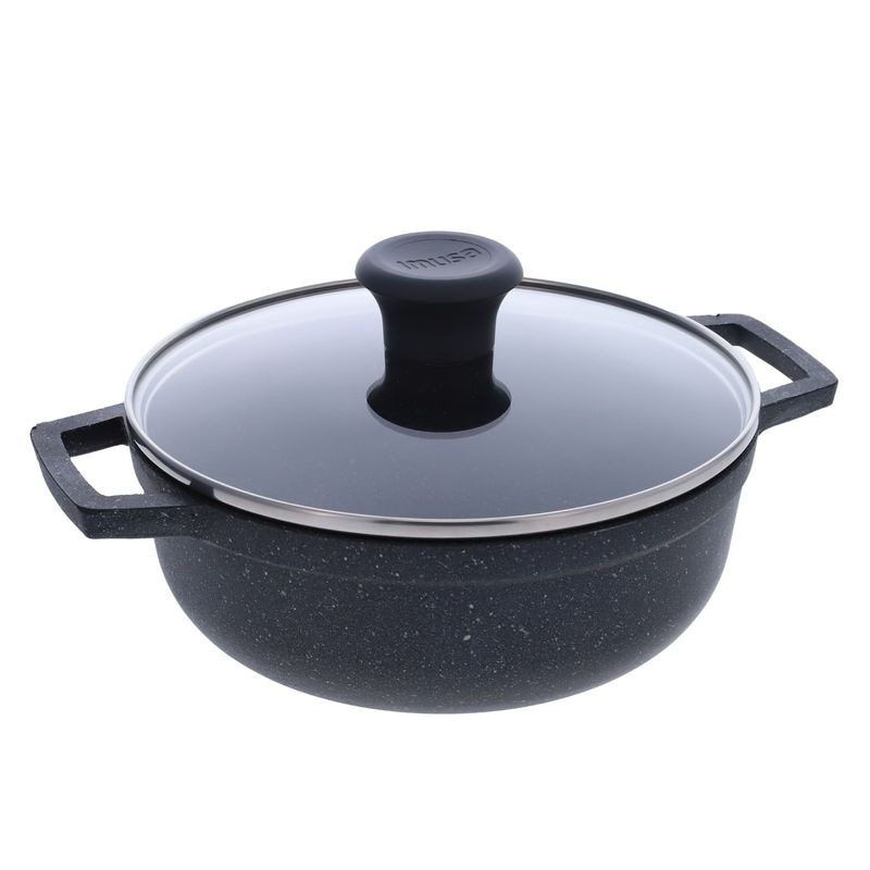 Imusa Caldero IMUSA 20cm Tapa Vidrio GUSTO