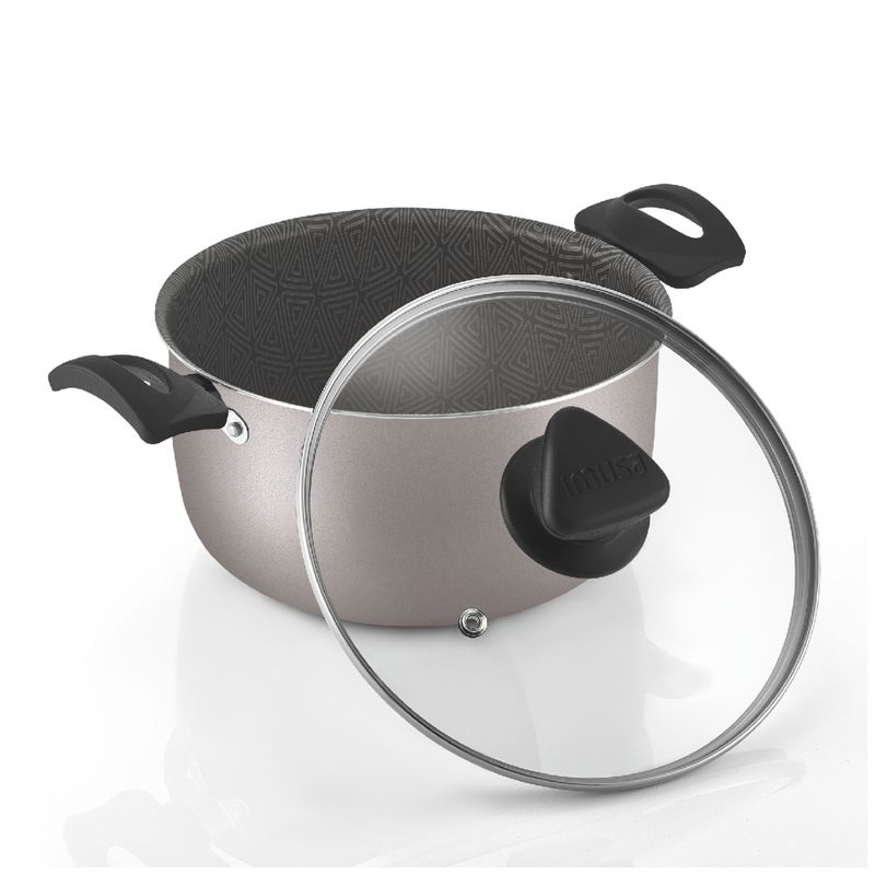 Imusa Olla IMUSA Talent Con Tapa De Vidrio 20 Cm