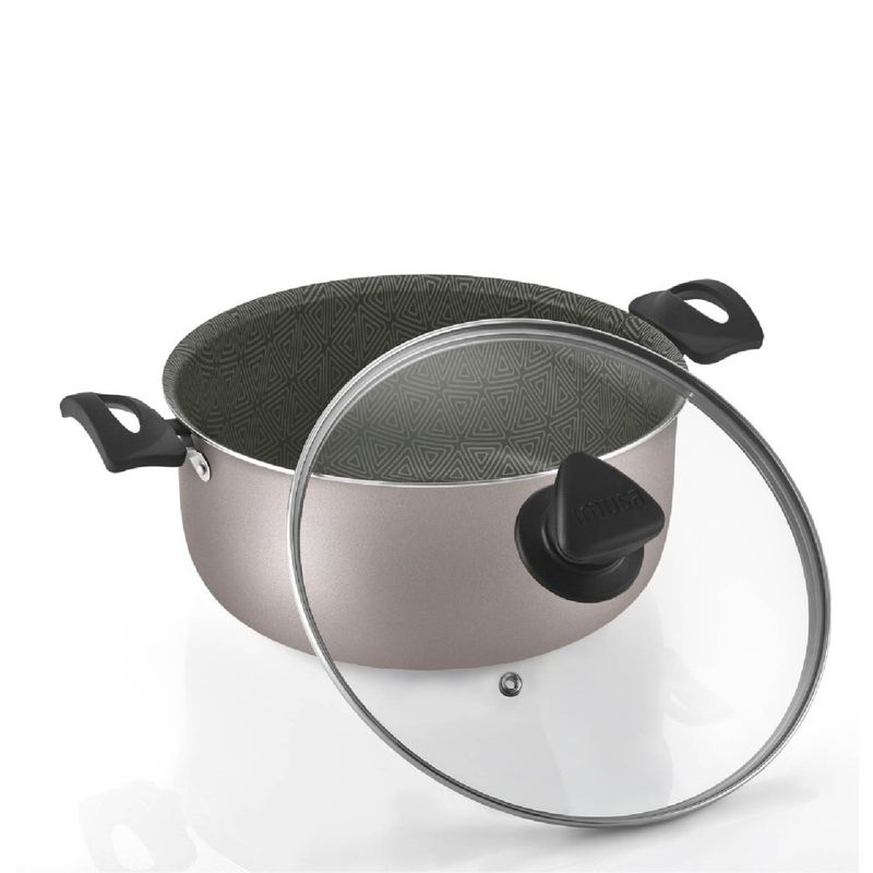 Imusa Olla IMUSA Talent Con Tapa De Vidrio 24 Cm