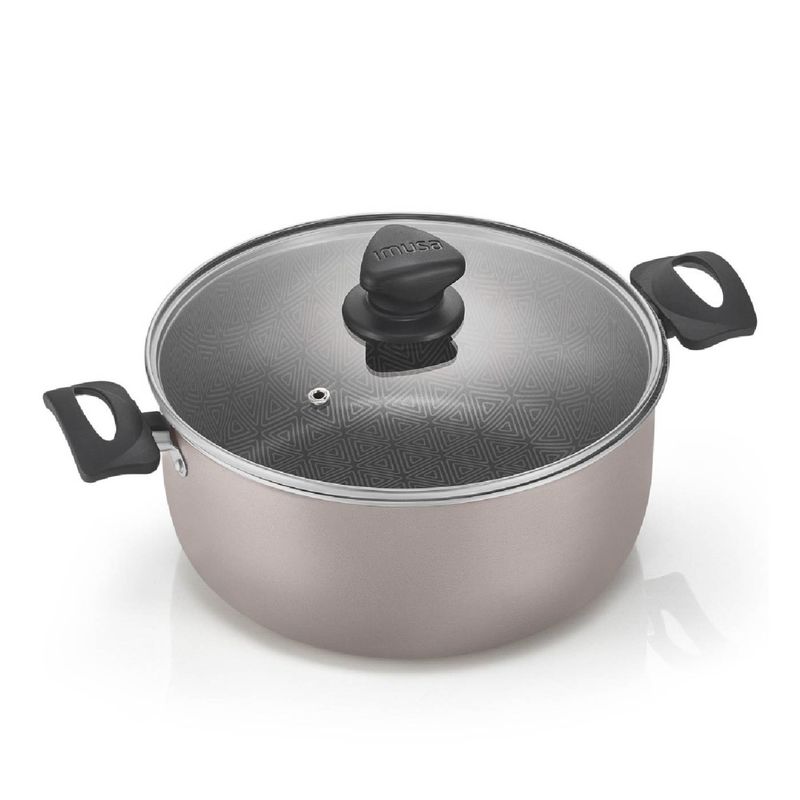 Imusa Olla IMUSA Talent con tapa de vidrio 24 cm