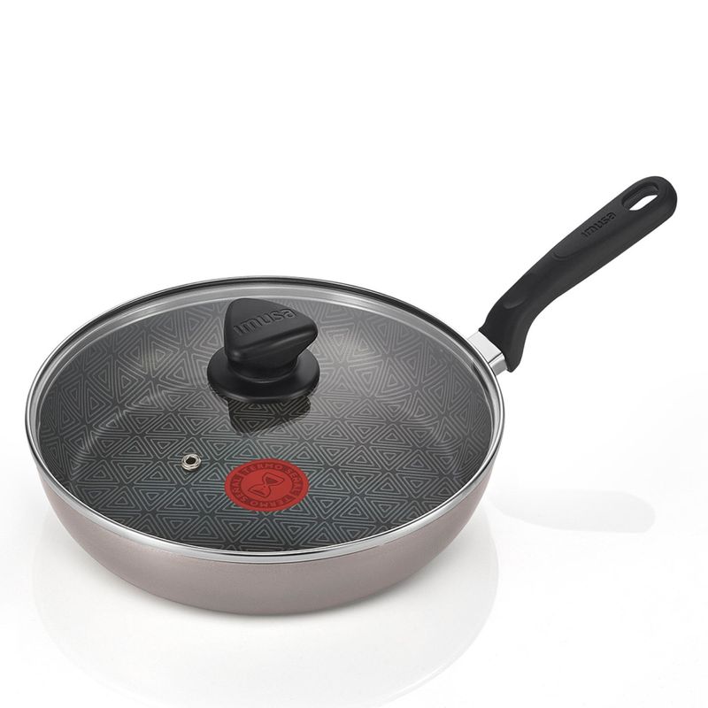 Imusa Sartén IMUSA Talent 26 cm con tapa de vidrio