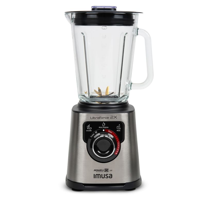 Imusa Licuadora Profesional Imusa Ultraforce 2x 1100w 2l Plateada + Picatodo + Molino