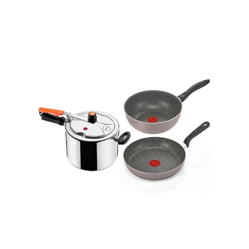 Imusa Olla A Presión IMUSA 4 5L + Sarten + Wok 24cm Talent