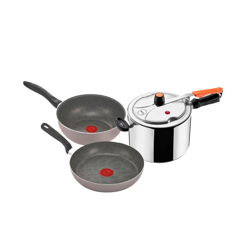 Imusa Olla A Presión IMUSA 4 5L + Sarten + Wok 24cm Talent