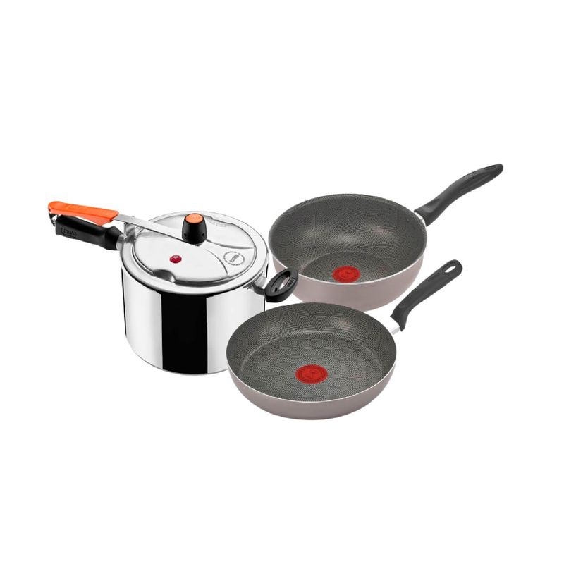 Imusa Olla a Presión IMUSA 4 5L + Sarten + Wok 24cm Talent