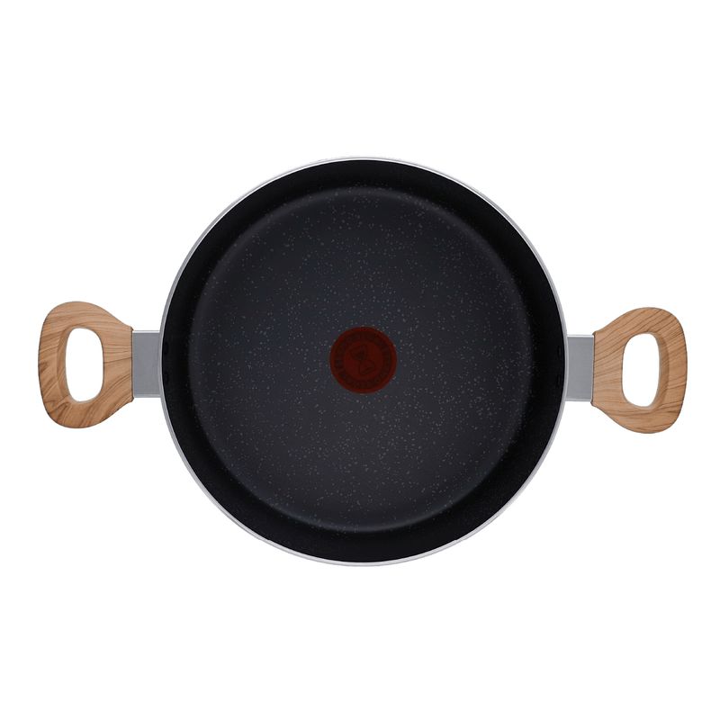 Imusa Olla IMUSA Natural Stone De 24cm Con Tapa De Vidrio