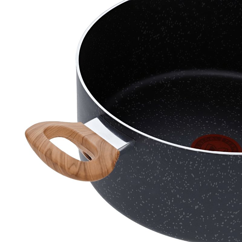 Imusa Olla IMUSA Natural Stone De 24cm Con Tapa De Vidrio