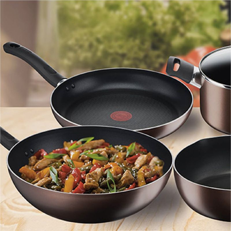 Imusa Olla TEFAL Day By Day Con Tapa De Vidrio 22 Cm