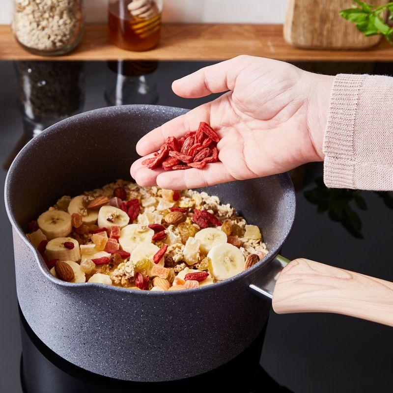 Imusa Perol Con Efecto Piedra TEFAL Natural Force 20 Cm