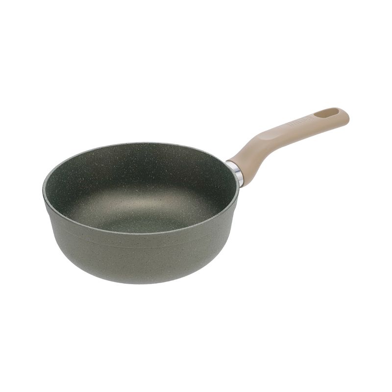 Imusa Perol IMUSA TERRA De 18cm Verde Con Tapa De Vidrio