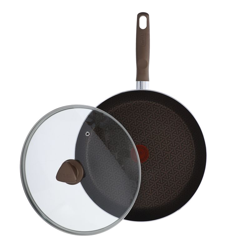 Imusa Sartén IMUSA 30cm Talent Master Deluxe Tapa De Vidrio (color Del Mango únicamente De Referencia: Puede Ser Negro O Chocolate)