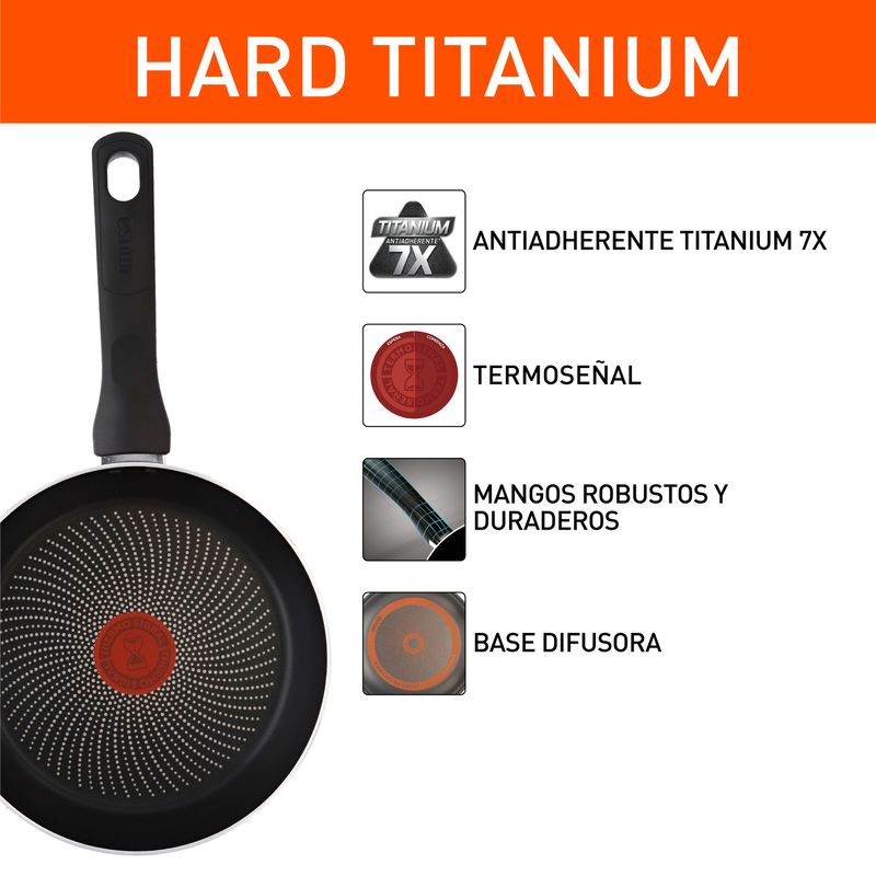 Imusa Sartén IMUSA Hard Titanium 20cm Antiadherente