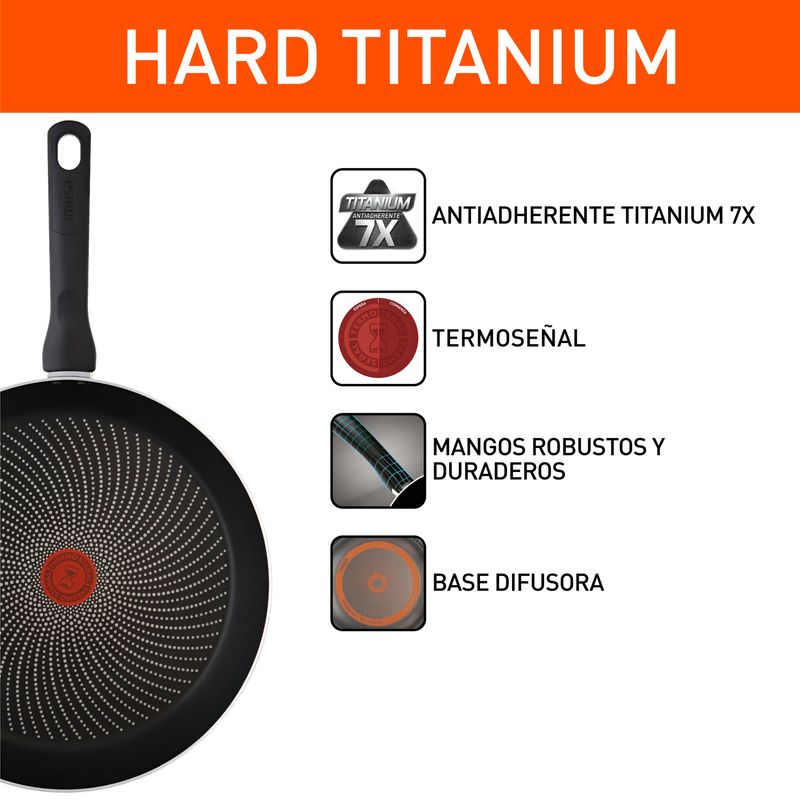 Imusa Sartén IMUSA Hard Titanium 30cm Antiadherente