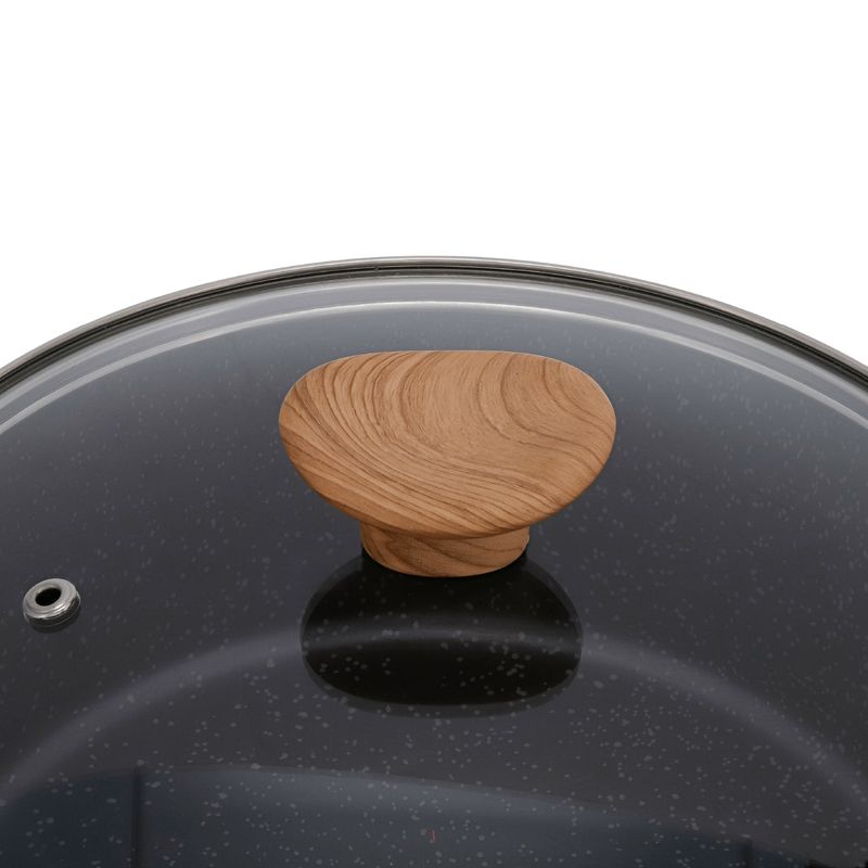 Imusa Sartén IMUSA Natural Stone De 24cm Con Tapa De Vidrio