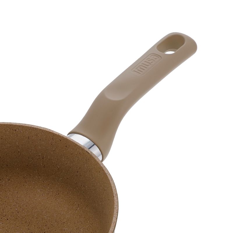 Imusa Sartén IMUSA TERRA De 24cm Arena Con Tapa De Vidrio