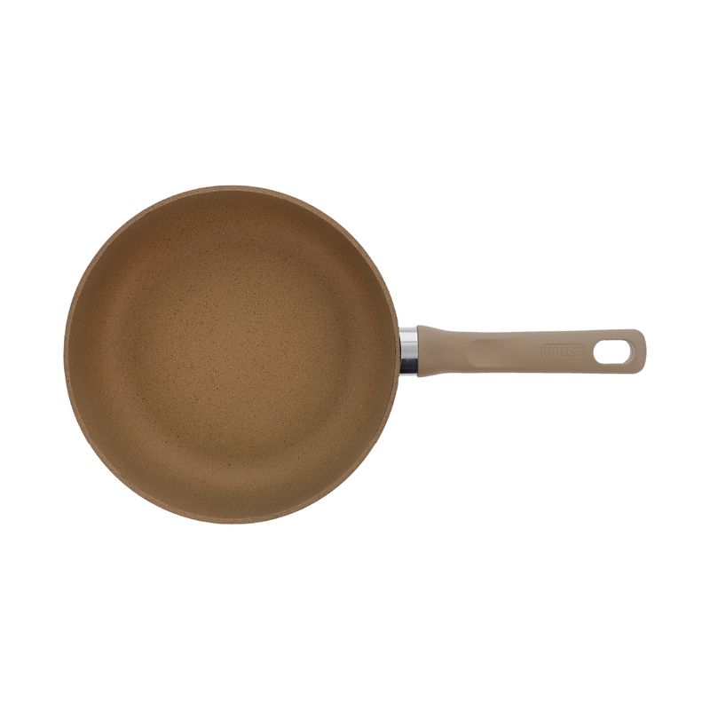 Imusa Sartén IMUSA TERRA De 24cm Arena Con Tapa De Vidrio