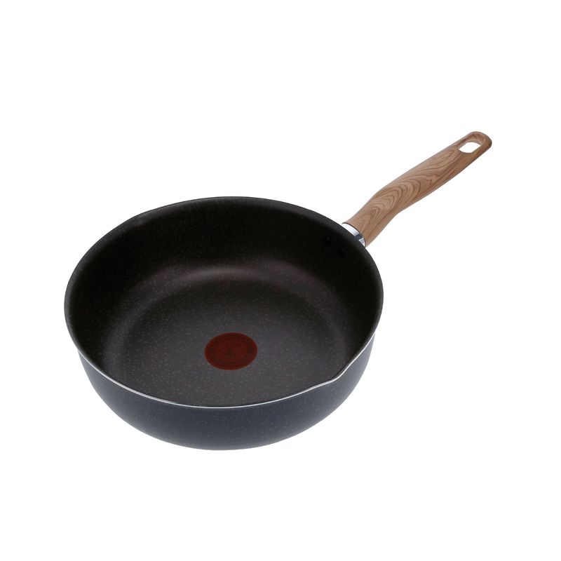 Imusa Sartén Profundo IMUSA Natural Stone De 24cm Con Tapa De Vidrio