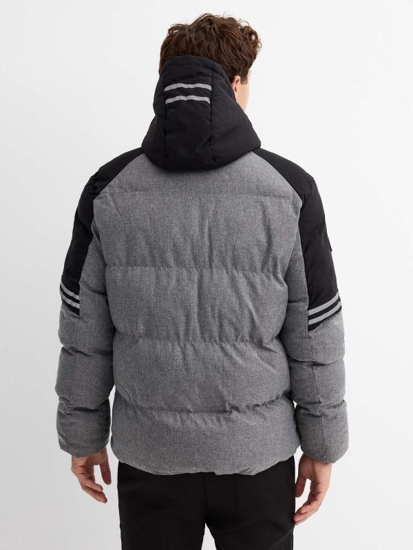 In Side Abrigo Acolchada Color Block