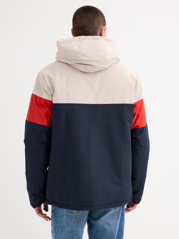 In Side Abrigo Acolchado Color Block