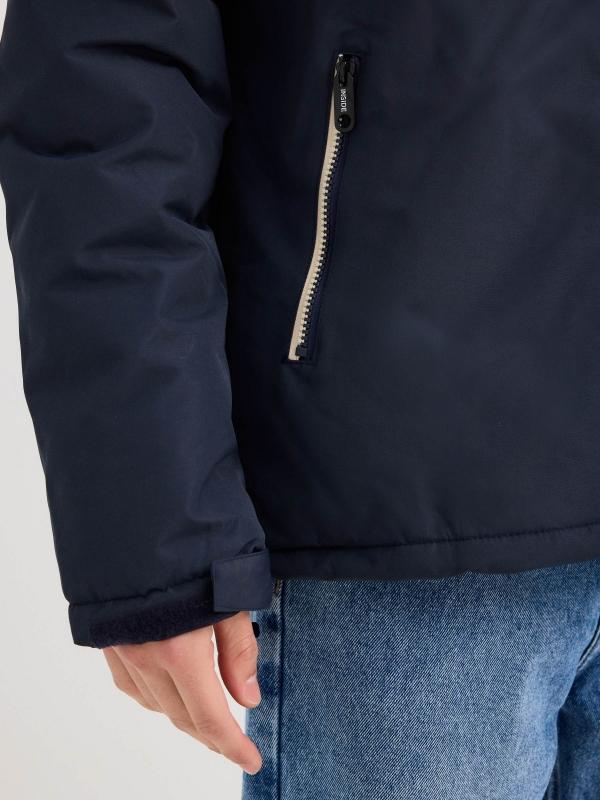 In Side Abrigo Acolchado Color Block