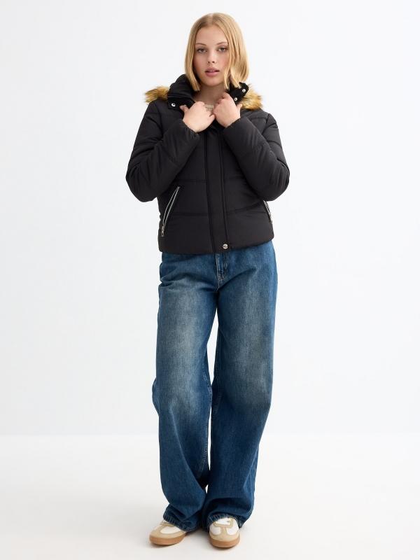 In Side Abrigo Acolchado Slim