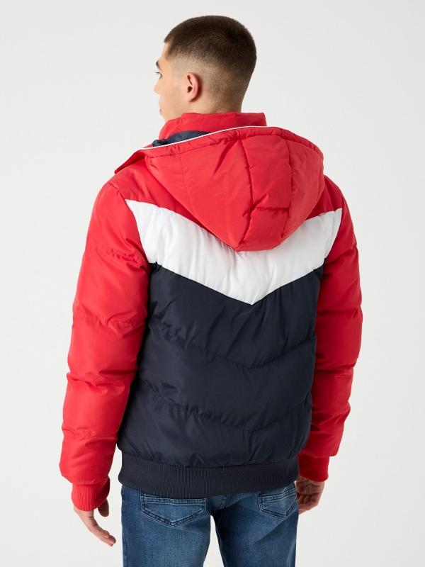 In Side Abrigo Color Block Negro