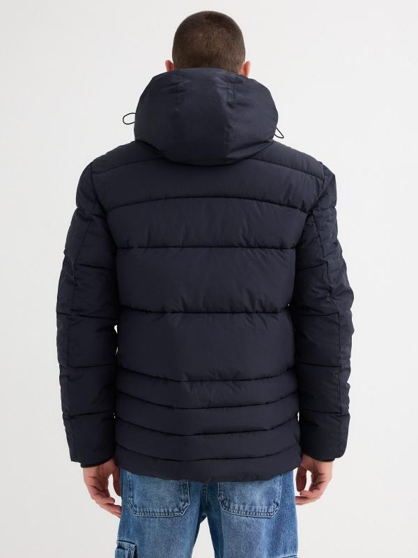 In Side Abrigo Nailon Bolsillos Con Cremalleras