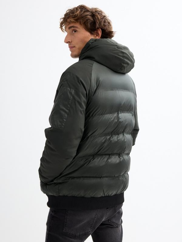 In Side Abrigo Nailon Combinado Verde