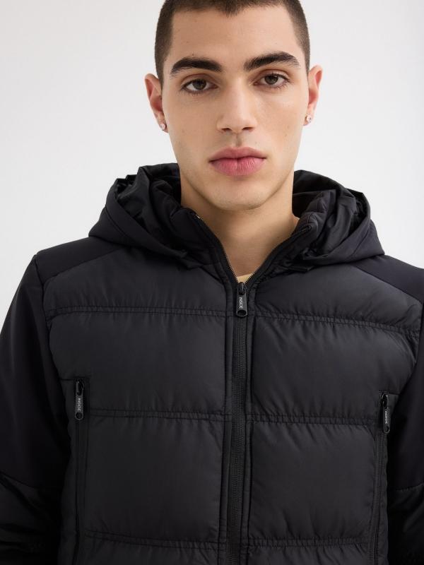 In Side Abrigo Nailon Cremalleras Largas