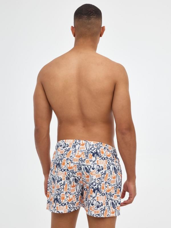 In Side Bañador Print Dibujos