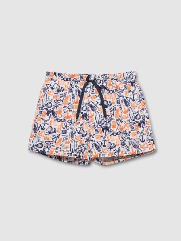 In Side Bañador Print Dibujos