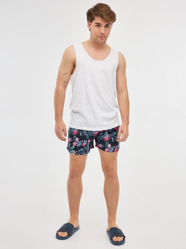 In Side Bañador Print Flamencos