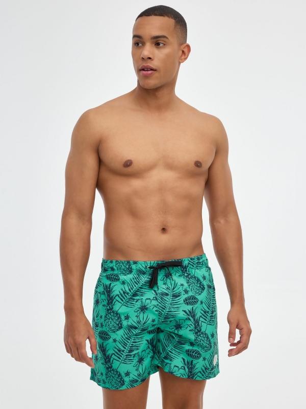 In side Bañador print piñas