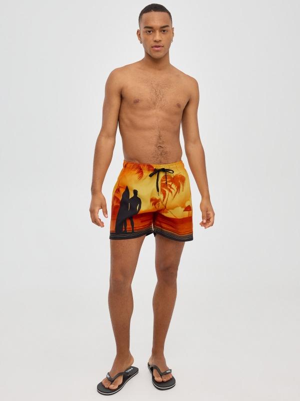 In Side Bañador Print Surfero