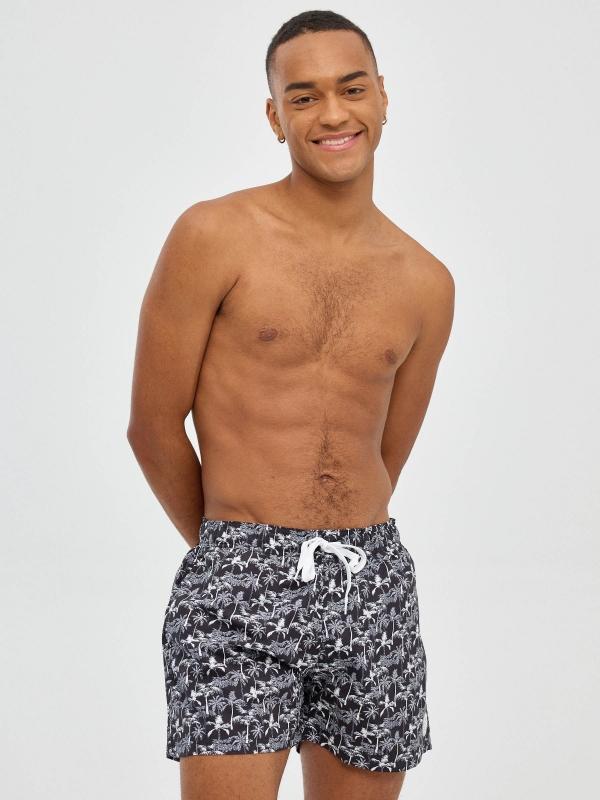 In side Bañador totalprint palmeras