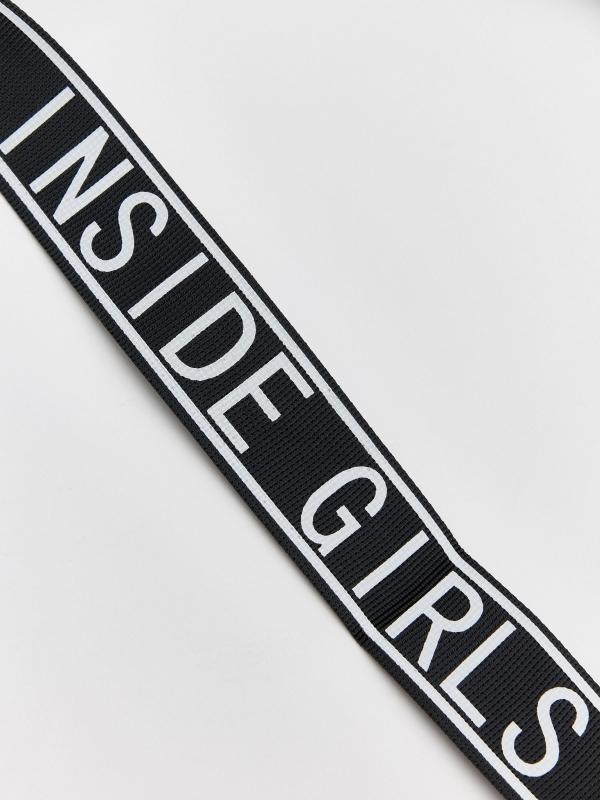 In Side Bandolera Cruzada Asa Estampada