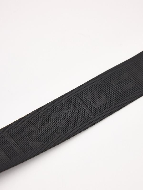 In Side Bandolera Negra De Polipiel